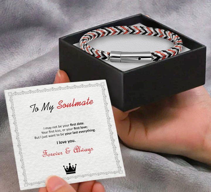 To My Husband/Soulmate Premium Stainless Steel Bracelet - FREE Gift box with Card - Luxesmith - Handcrafted Jewellery