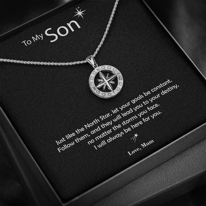 "To My Son" - North Star Pendant - Luxesmith - Handcrafted Jewellery